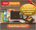 Test Achats - Inscrivez-vous et recevez 3 cadeaux maintenant